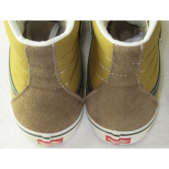 Vans Men's Sk8-Hi Pop Brown Multi Canvas Suede Classic Skate shoes Size 11.5 NIB - Picture 2 of 5